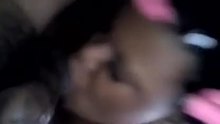 Jamaican gal sucking my balls and cock