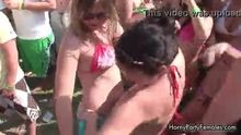 Horny teen babes going crazy flashing