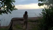 Naked hiking in the Apostle Islands by Mark Heffron